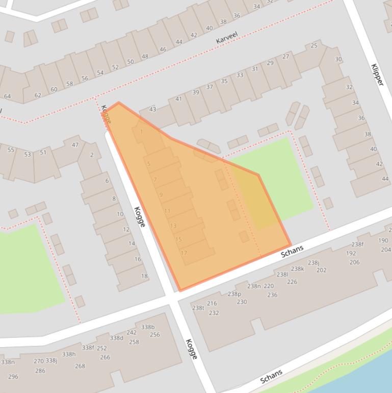 Kaart van postcodegebied 1423BW.