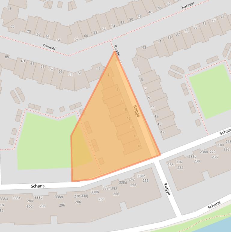 Kaart van postcodegebied 1423BX.