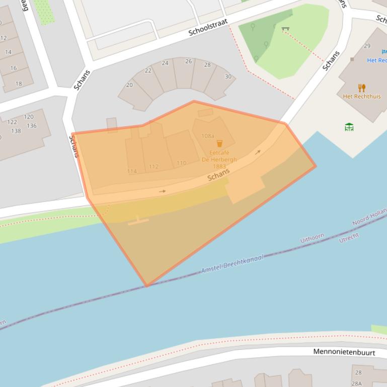 Kaart van postcodegebied 1423CA.