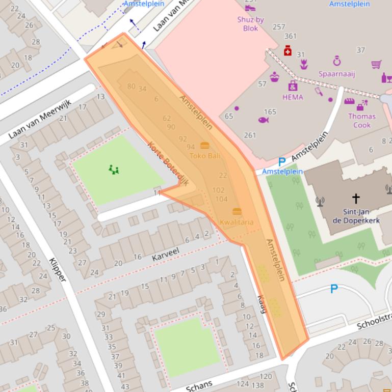 Kaart van postcodegebied 1423CN.