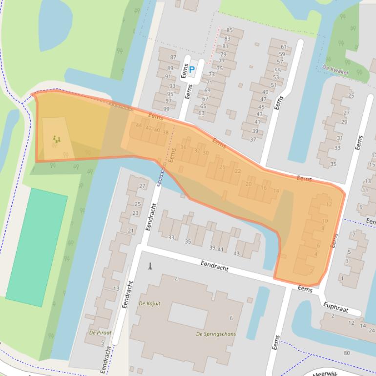 Kaart van postcodegebied 1423CT.