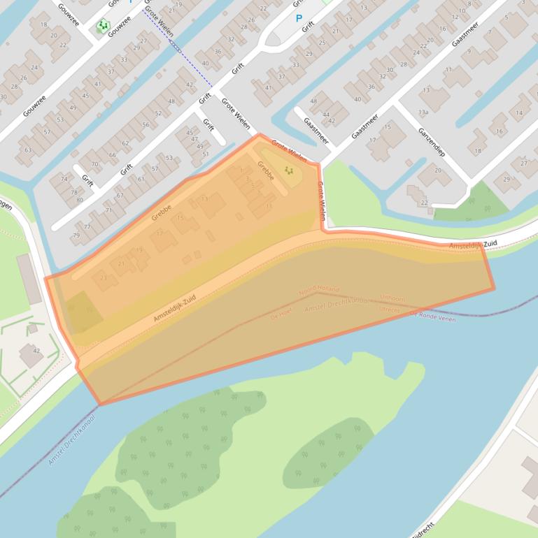 Kaart van postcodegebied 1423DE.