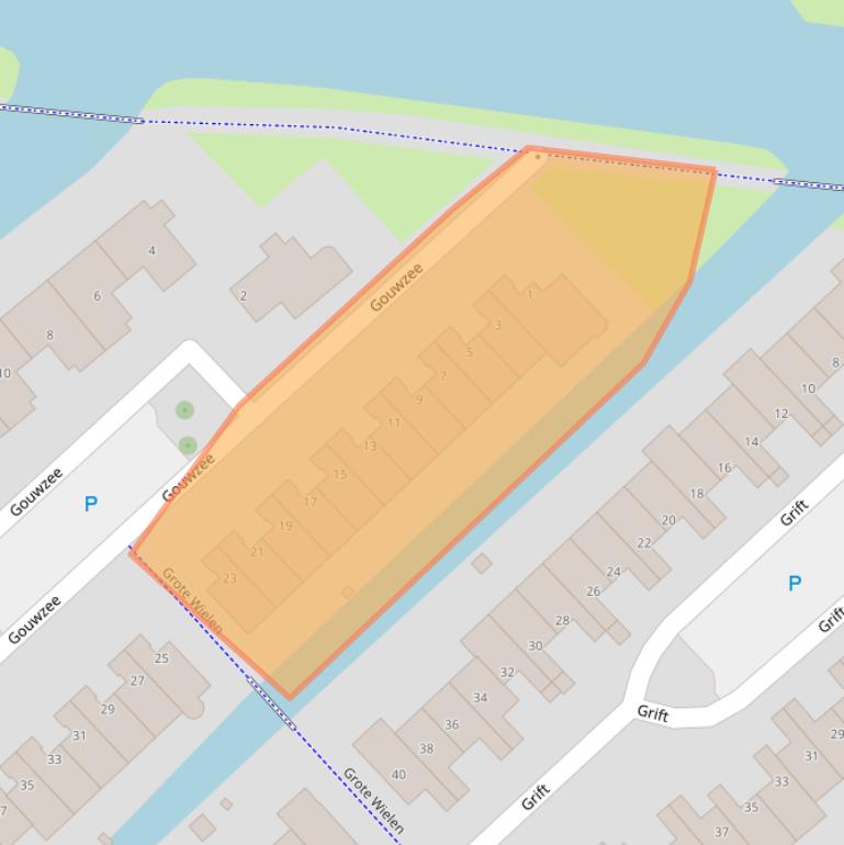 Kaart van postcodegebied 1423DS.