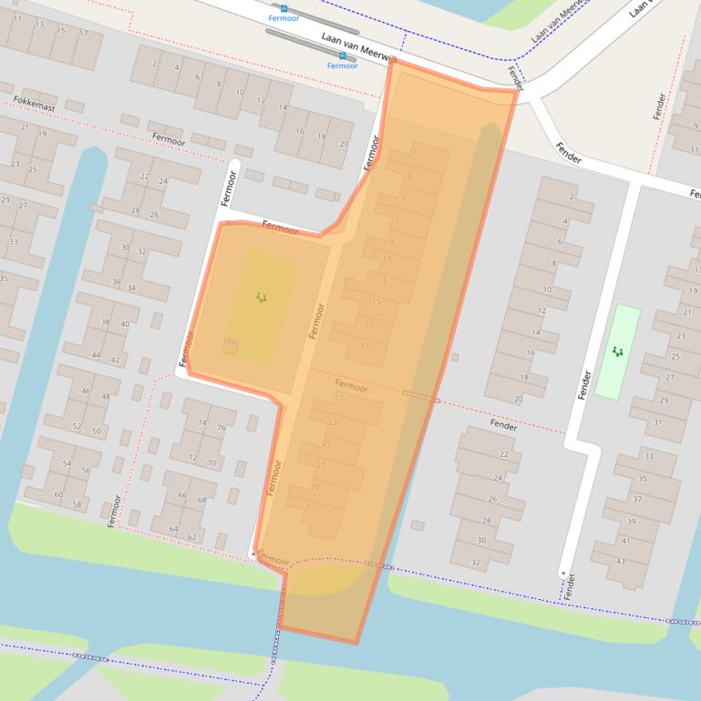 Kaart van postcodegebied 1423EC.