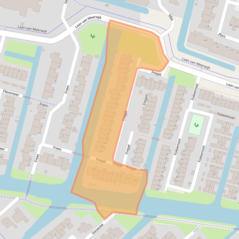 Kaart van postcodegebied 1423EJ.