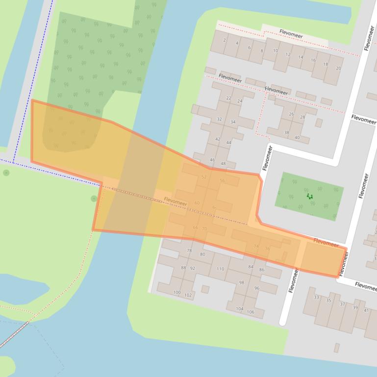 Kaart van postcodegebied 1423EP.