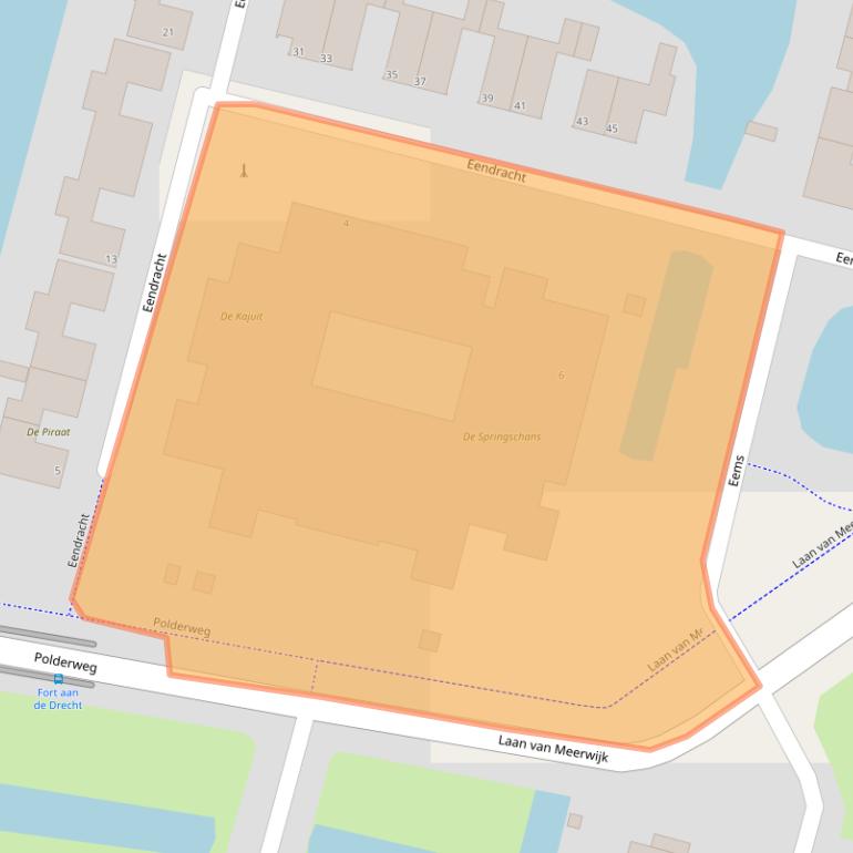 Kaart van postcodegebied 1423ET.