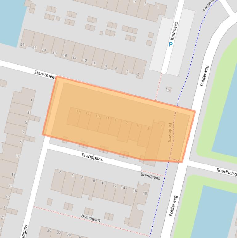 Kaart van postcodegebied 1423NT.