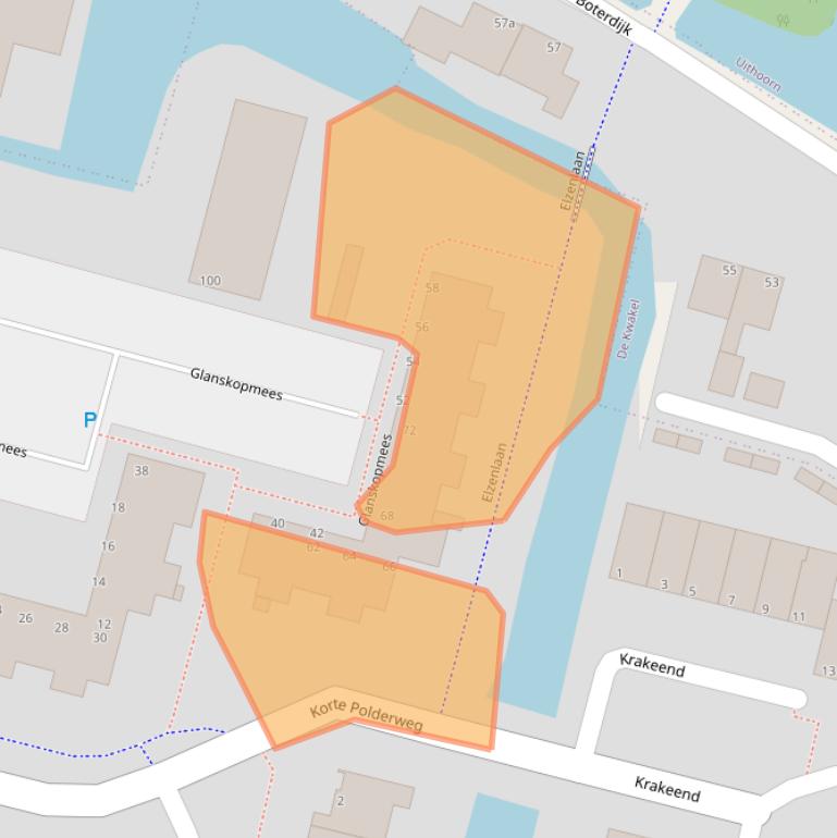 Kaart van postcodegebied 1423PK.