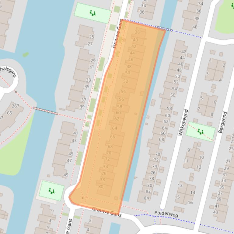 Kaart van postcodegebied 1423PS.