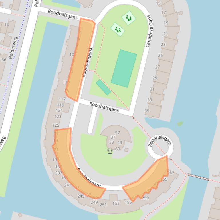 Kaart van postcodegebied 1423PV.