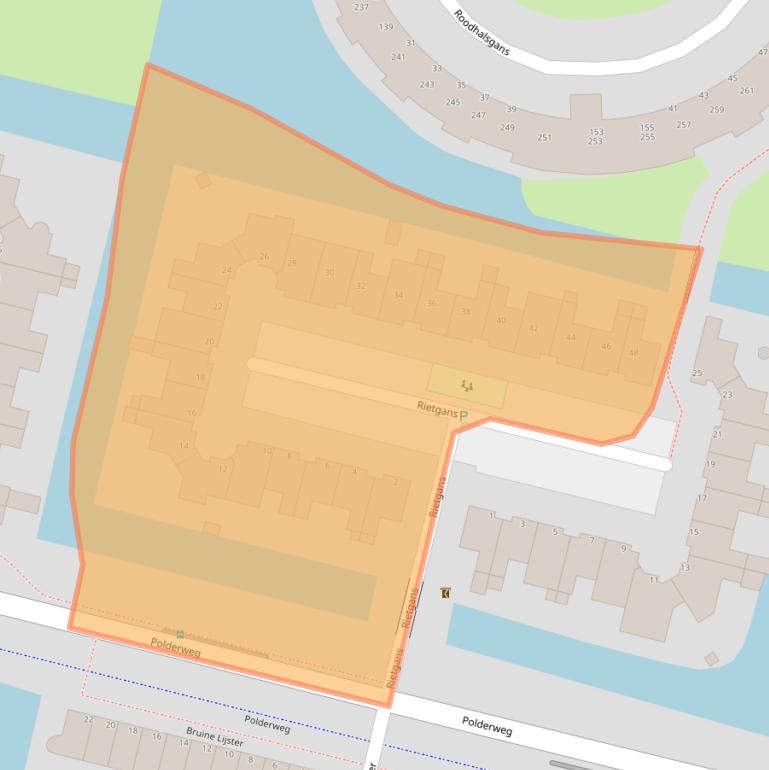 Kaart van postcodegebied 1423RB.