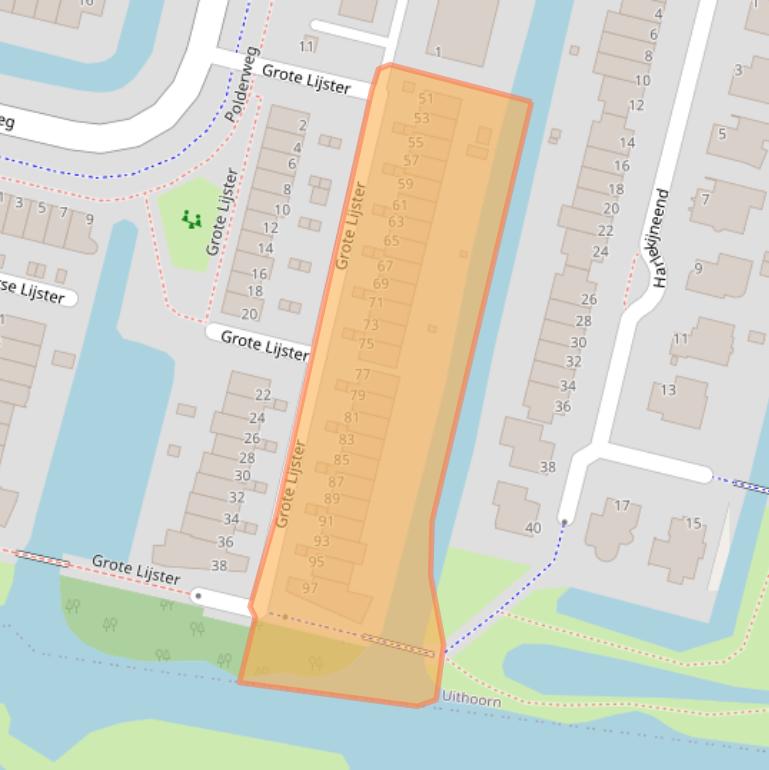 Kaart van postcodegebied 1423SE.