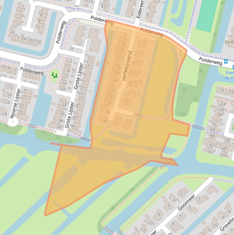 Kaart van postcodegebied 1423SH.