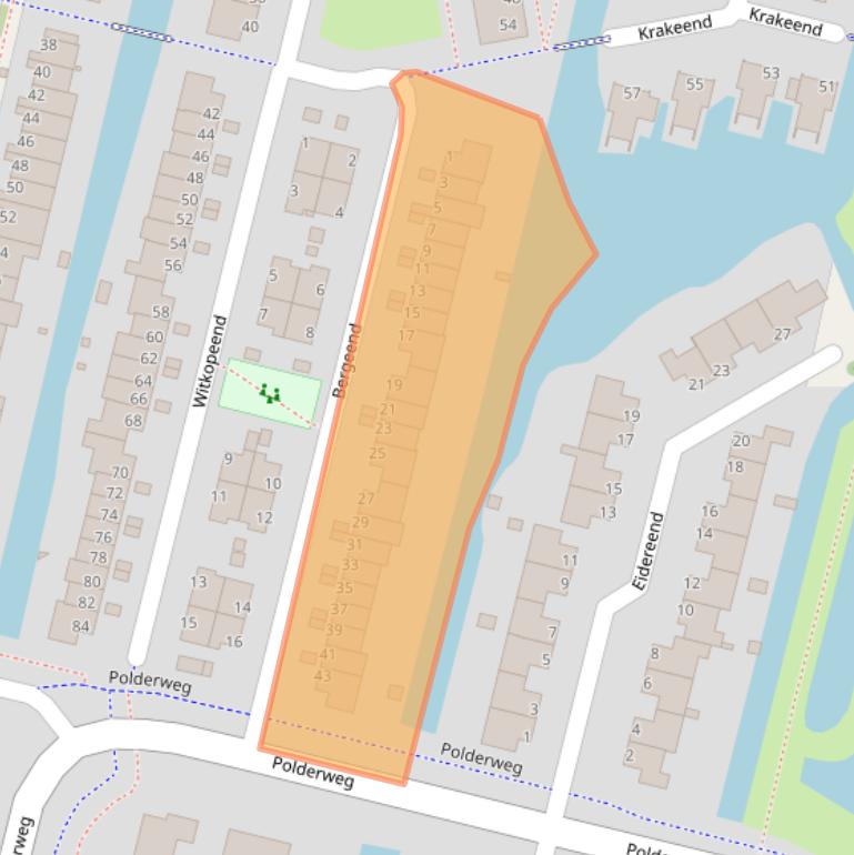 Kaart van postcodegebied 1423SK.