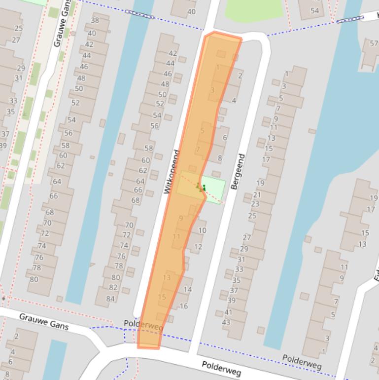 Kaart van postcodegebied 1423SM.
