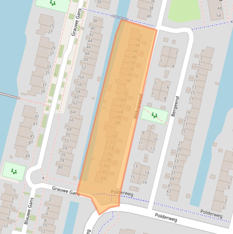 Kaart van postcodegebied 1423SP.