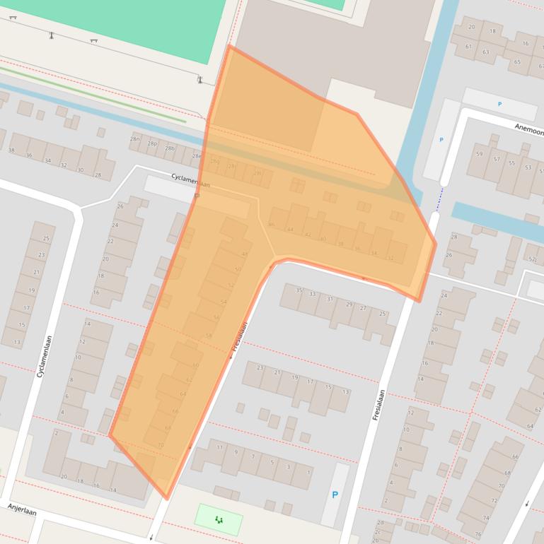 Kaart van postcodegebied 1424AH.