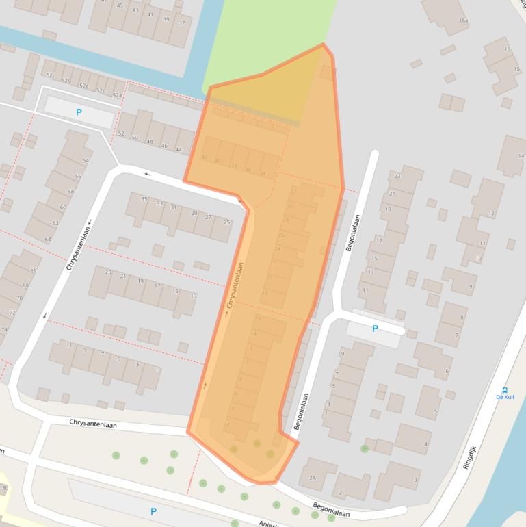 Kaart van postcodegebied 1424AK.