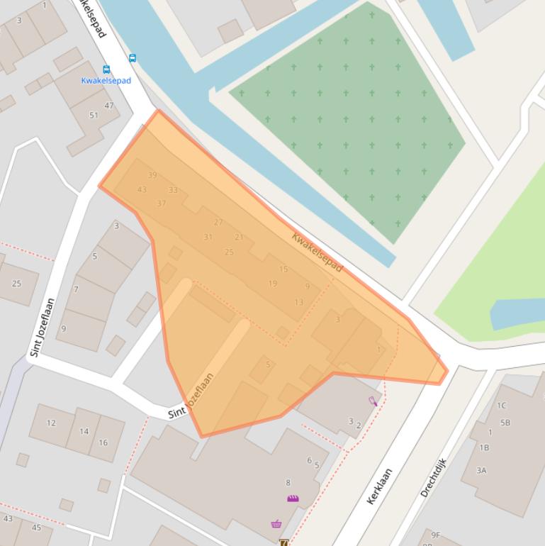 Kaart van postcodegebied 1424AX.