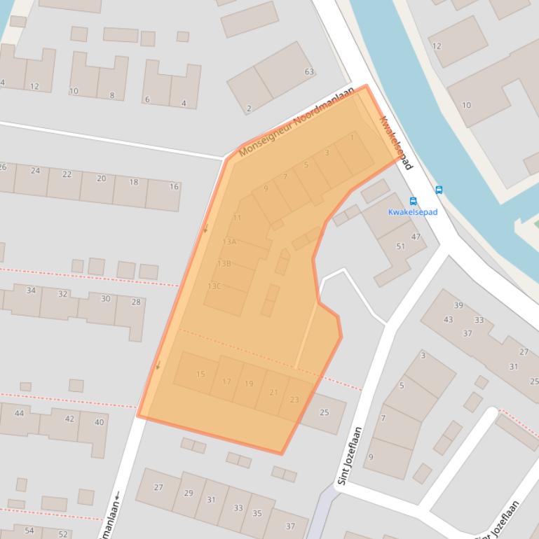 Kaart van postcodegebied 1424BD.