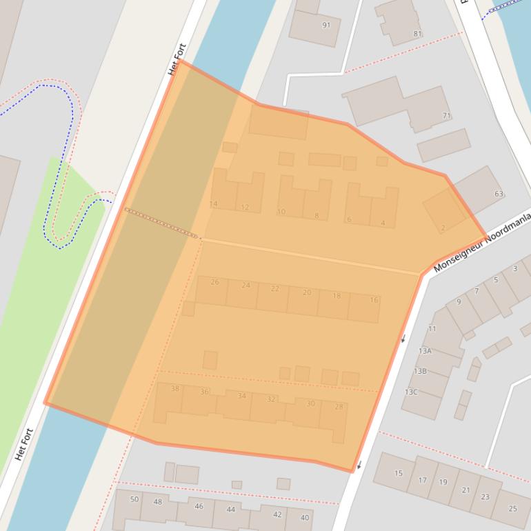 Kaart van postcodegebied 1424BG.