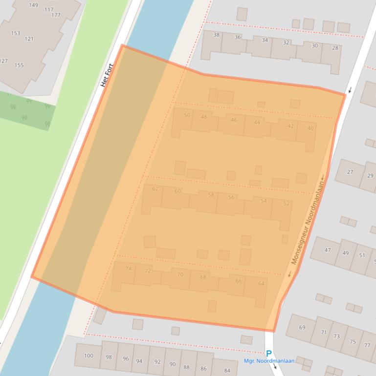 Kaart van postcodegebied 1424BH.