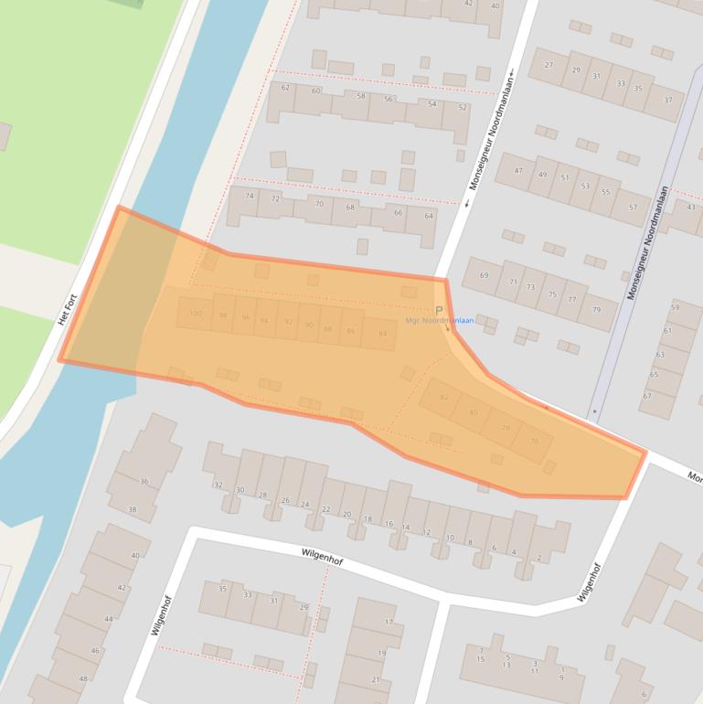 Kaart van postcodegebied 1424BJ.