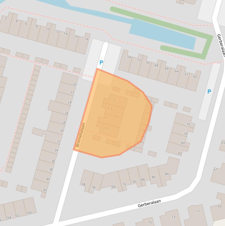 Kaart van postcodegebied 1424BL.