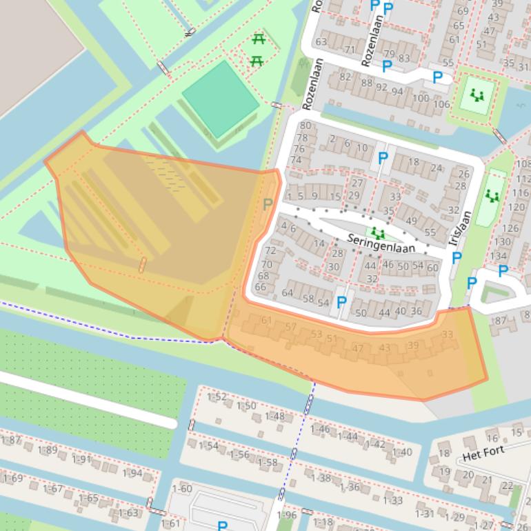 Kaart van postcodegebied 1424CP.