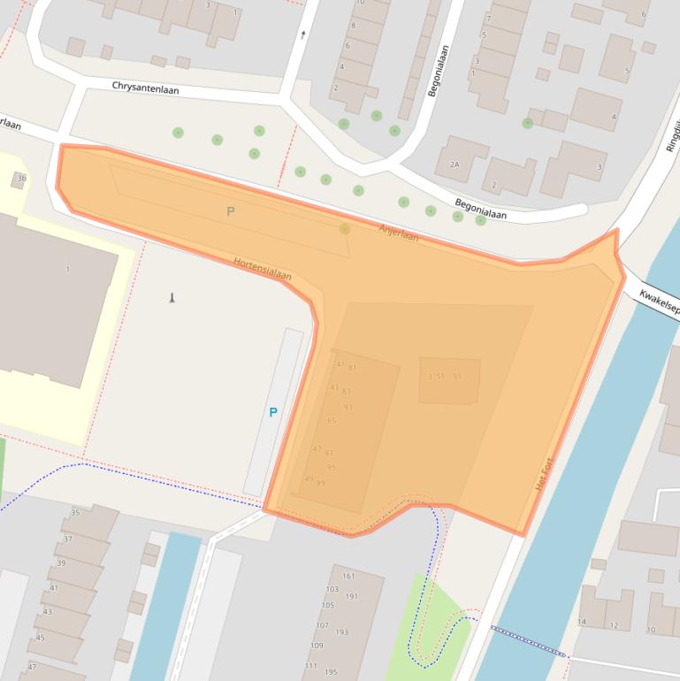 Kaart van postcodegebied 1424DA.