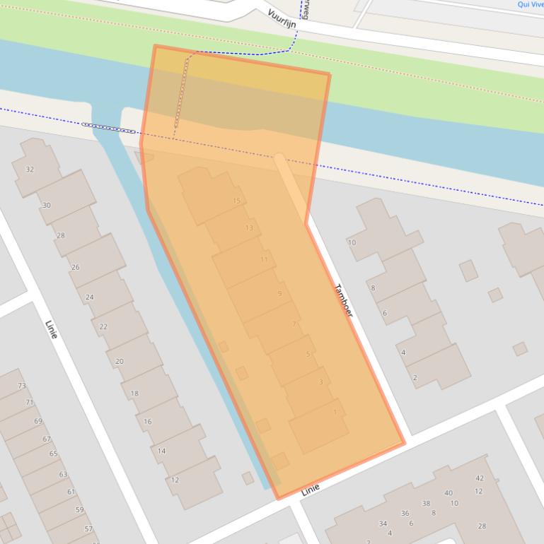 Kaart van postcodegebied 1424EJ.
