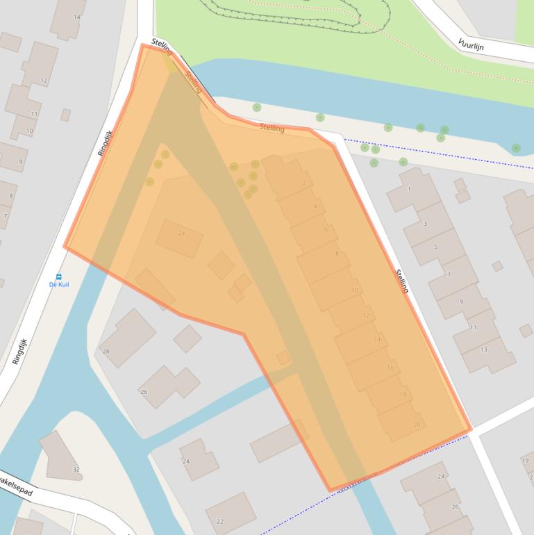 Kaart van postcodegebied 1424EK.