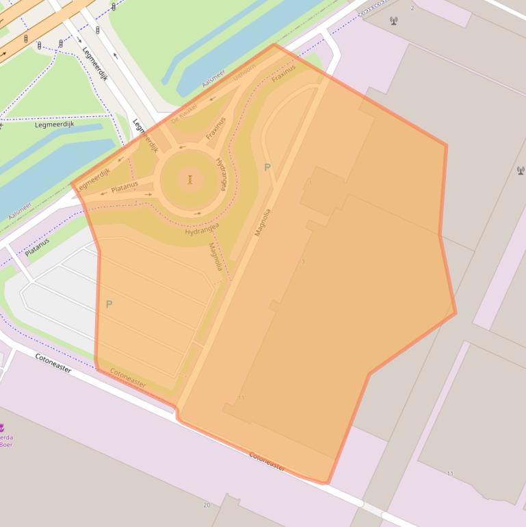 Kaart van postcodegebied 1424LA.