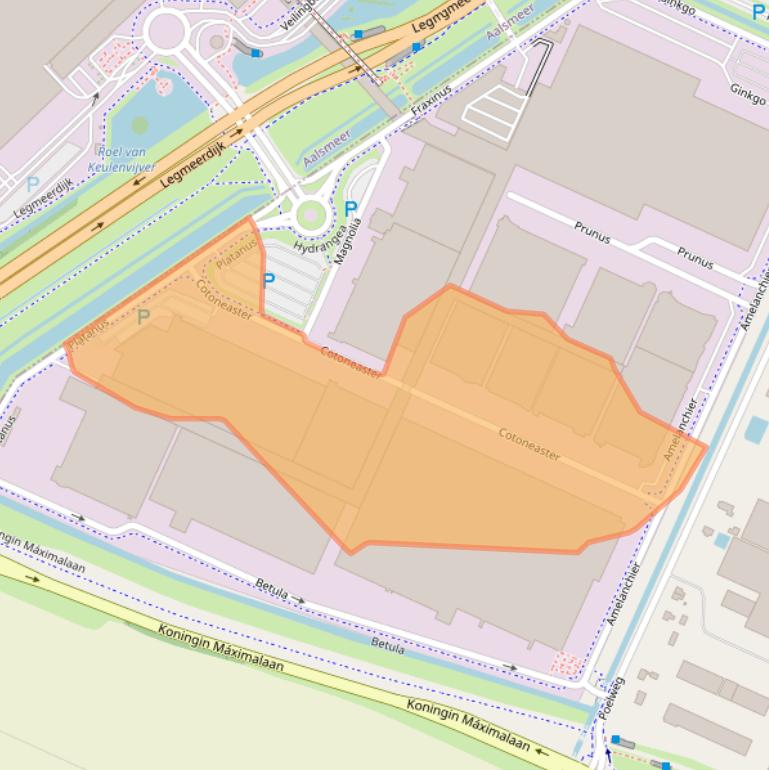 Kaart van postcodegebied 1424LB.
