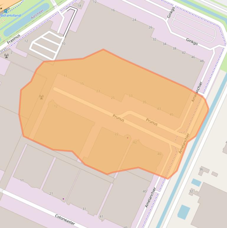 Kaart van postcodegebied 1424LD.