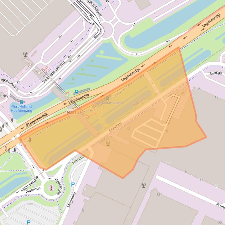 Kaart van postcodegebied 1424LG.