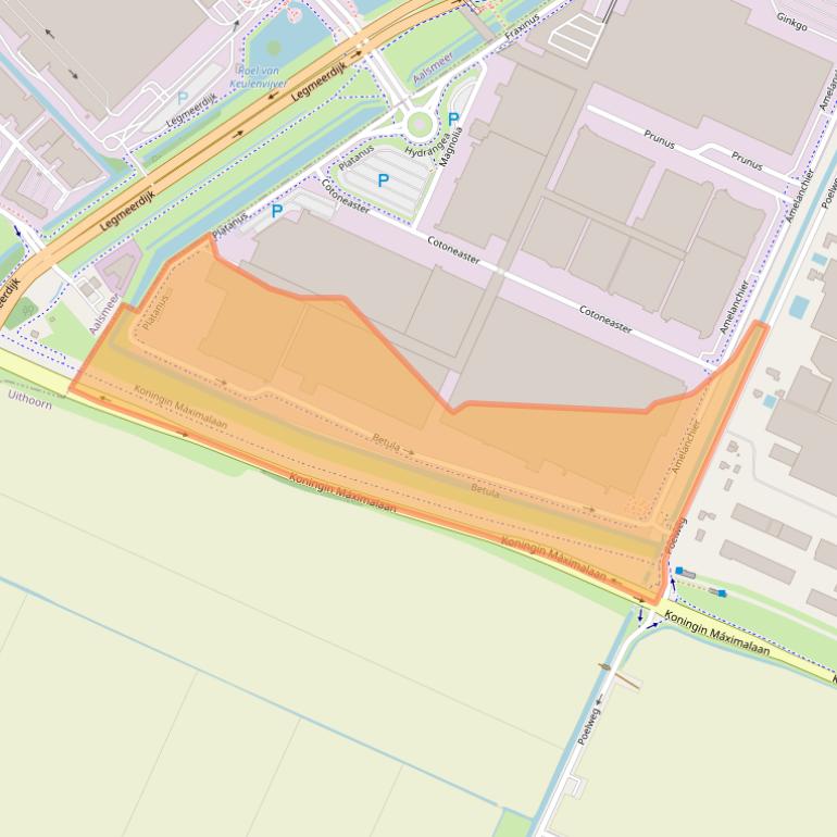 Kaart van postcodegebied 1424LH.