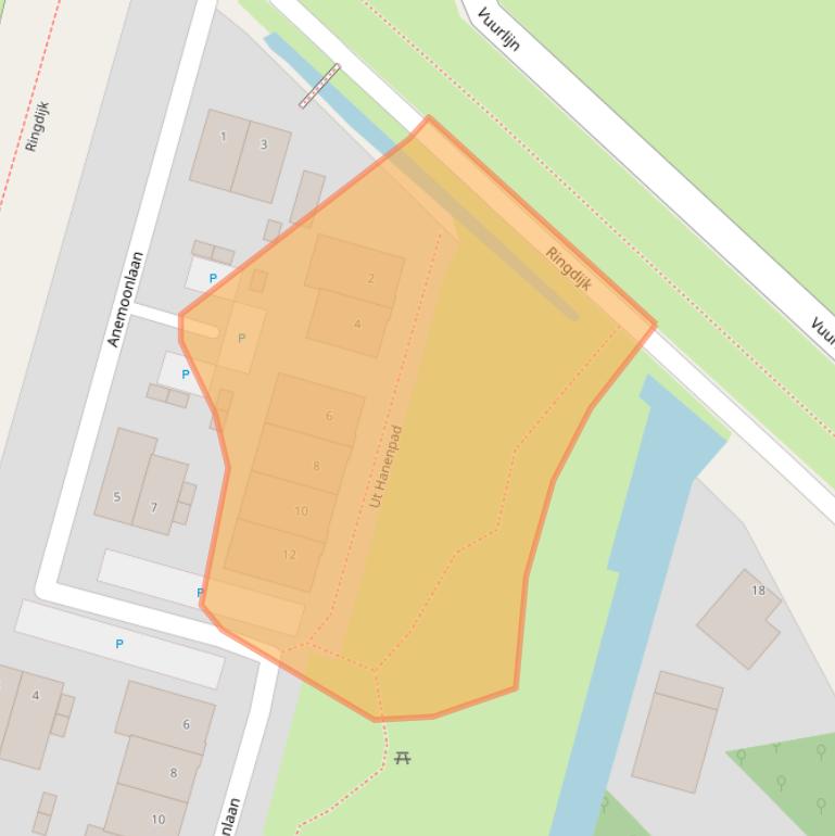 Kaart van postcodegebied 1424NB.