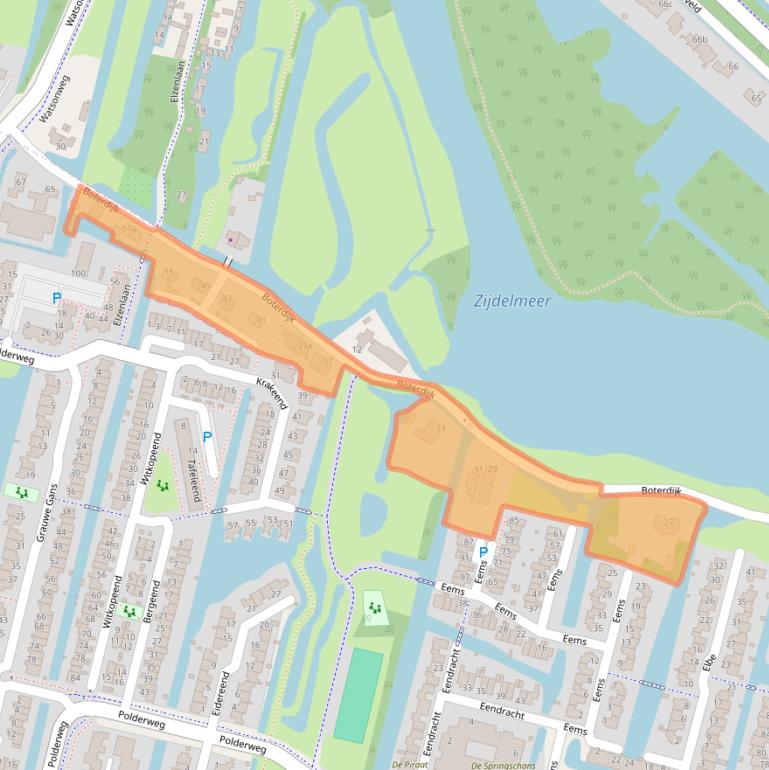 Kaart van postcodegebied 1424NC.