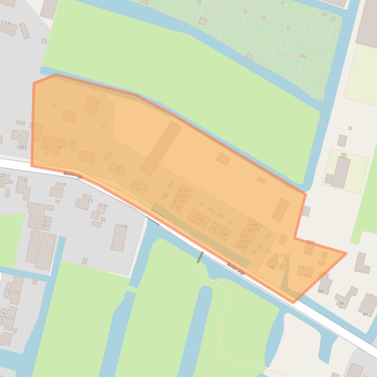 Kaart van postcodegebied 1424NJ.