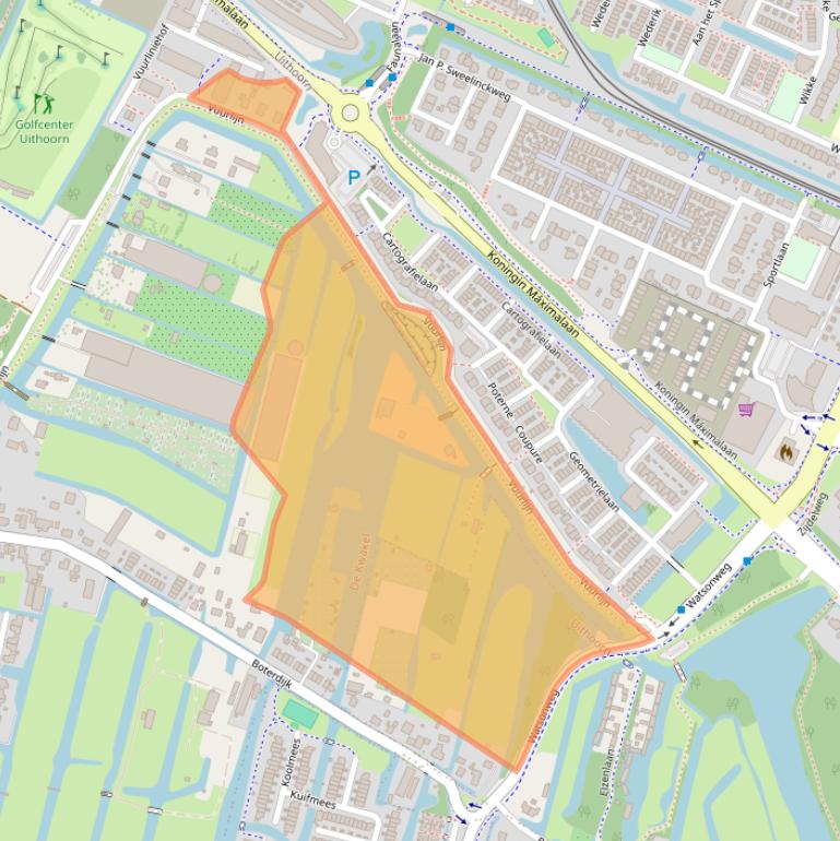 Kaart van postcodegebied 1424NP.