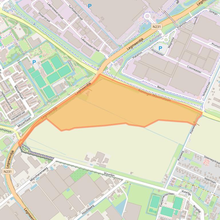 Kaart van postcodegebied 1424NT.