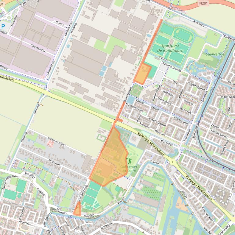 Kaart van postcodegebied 1424NX.