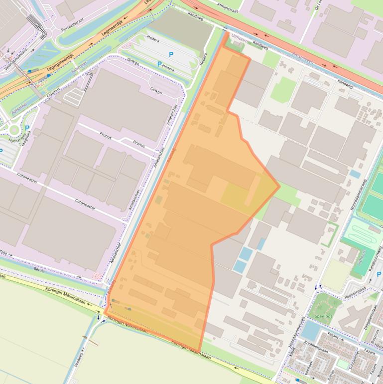 Kaart van postcodegebied 1424PB.