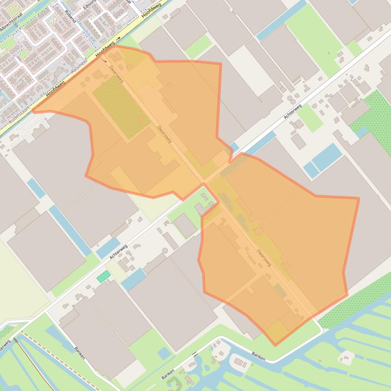 Kaart van postcodegebied 1424PL.