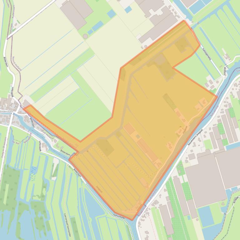 Kaart van postcodegebied 1424PV.
