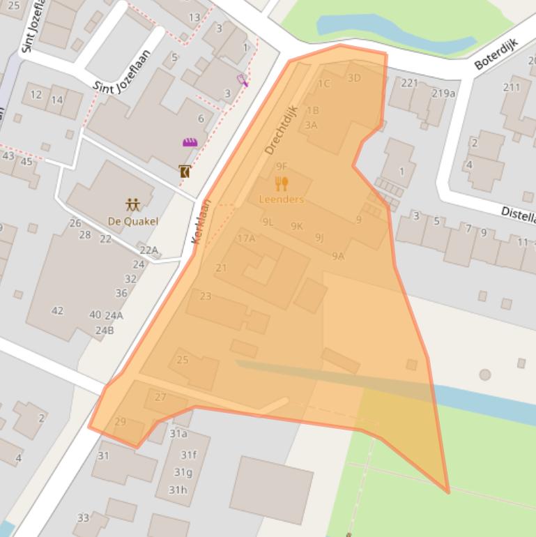 Kaart van postcodegebied 1424RA.