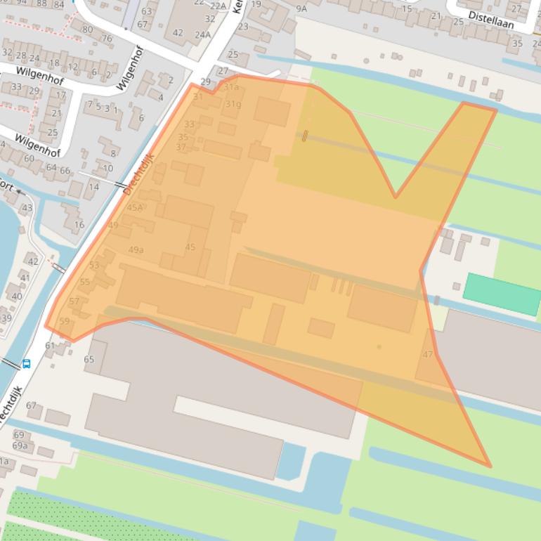 Kaart van postcodegebied 1424RB.