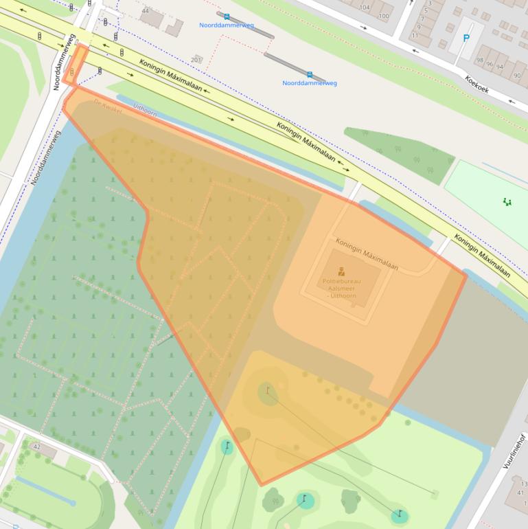 Kaart van postcodegebied 1424RV.